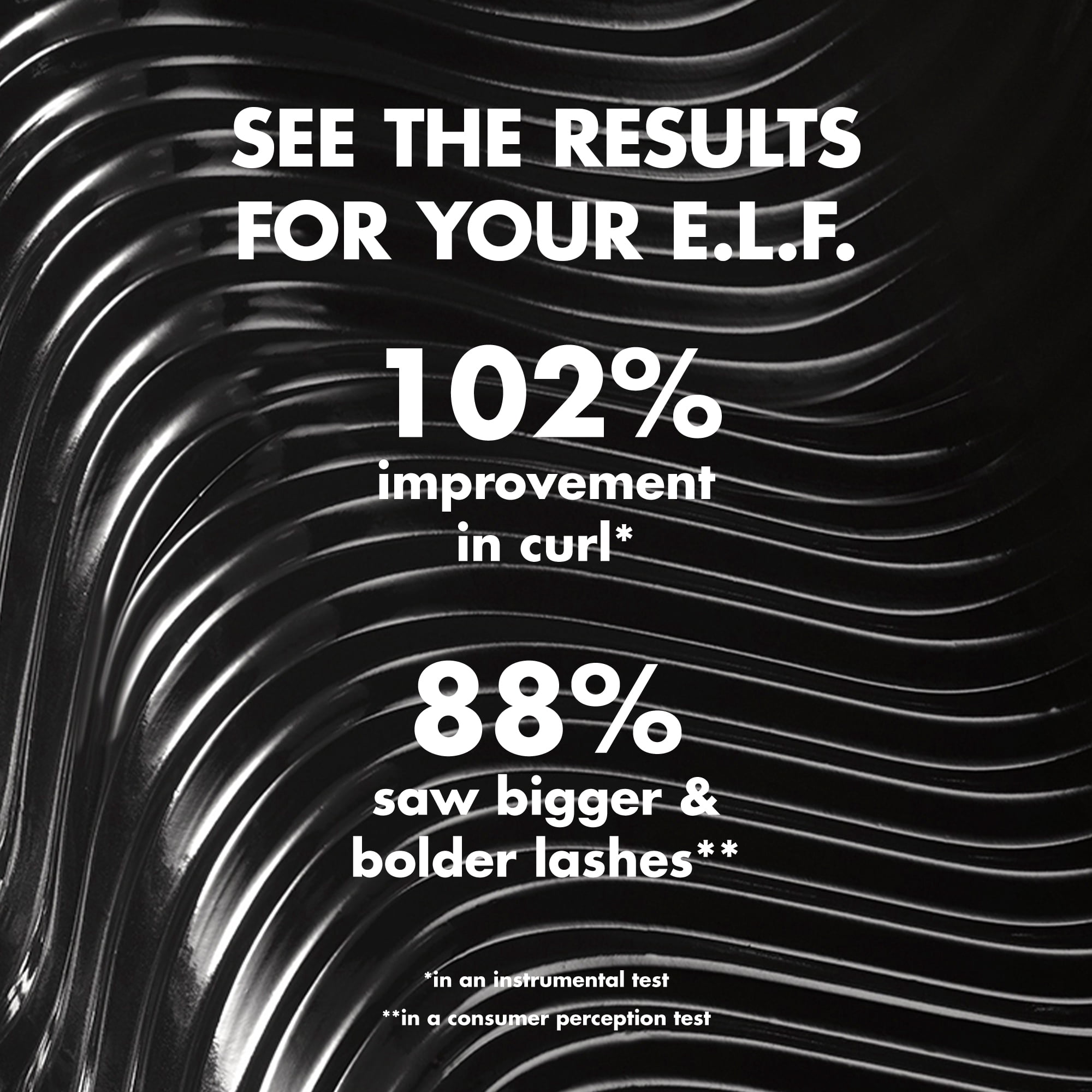 e.l.f. Incredi-Curl Curling & Volumizing Mascara, Pitch Black, 0.32oz