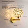 thumbnail image 2 of Hweilai Creative petal wall lamp, LED colored glass wall lamp, 2 of 4