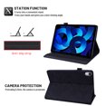 thumbnail image 4 of K-LION for iPad 10th Generation Case with Pencil Holder, Embossed Premium PU Leather Folio Case Multi-angle Stand Protective Cover with Card Slots for iPad 10th Gen 10.9 inch 2022,Black, 4 of 6