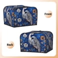 thumbnail image 3 of Fotbe Blue Heron Floral Garden for Four Slice Toaster Cover, Fingerprint Protector, Super Soft Appliance Cover And Dust Cover,Bread Dust Cover & Fingerprint Protection, 3 of 7