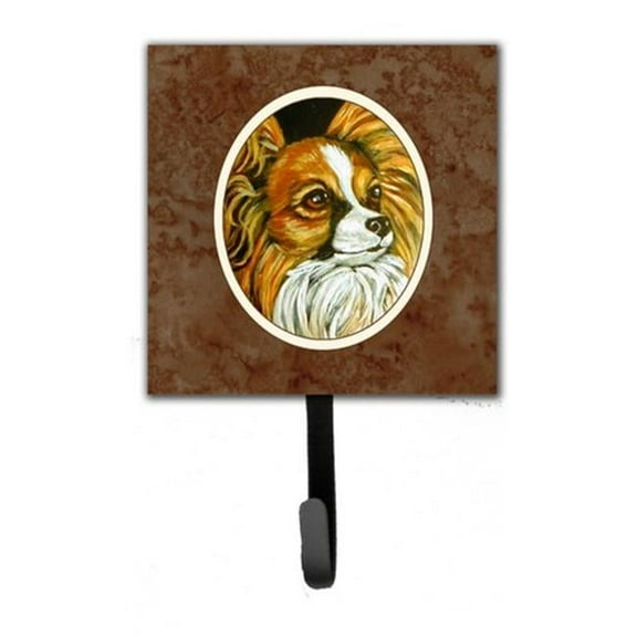 Papillon Leash or Key Holder, 6 x 1.25 x 4.25 in.