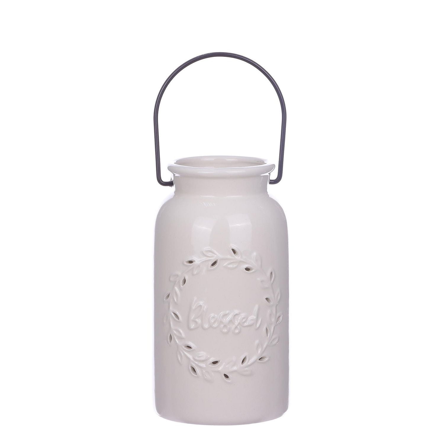 Lanterne en céramique Lanterne en céramique de la récolte blanche