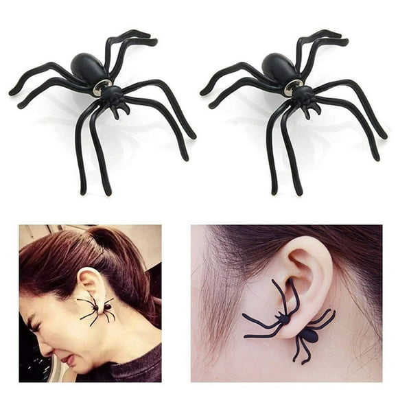 Halloween Costumes for Women Female, Halloween Stud Earrings for Women Woman, Spider Earrings Scary Funny Spider Halloween Decorations Cosplay Party Supplies Gifts
