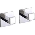 thumbnail image 1 of Towel hook self-adhesive without drilling, stainless steel wall hook towel hook ideal for kitchen bathroom towel holder bedroom, 2 pieces-chrome, 1 of 5