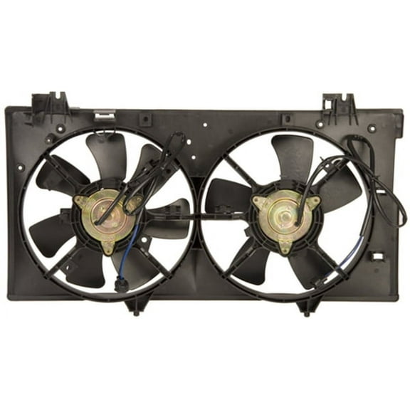4-Seasons 75961 Cooling Fan Assembly, Dual fan, Radiator Fan Fits select: 2003-2008 MAZDA 6