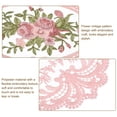 thumbnail image 3 of REGALWOVEN Retro Lace Placemat Oval Embroidered Table Place Mats French Crochet Doilies Pink, 3 of 7