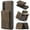 coffee, variant on Detachable Back Cover For Samsung Galaxy A15 A35 A55 Wallet Case with Card Holder Magnetic For Samsung Galaxy A15 A35 A55 Leather Phone Cases