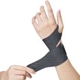 thumbnail image 1 of Muñequera delgada Aqyh - Ajustable - Suave y transpirable - Alivio del túnel carpiano - Soporte ligero - Soporte de muñeca de compresión - Mano derecha/izquierda - Cojín de muñeca para entrenamiento, 1 of 8