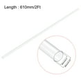 thumbnail image 2 of Unique Bargains Polycarbonate Rigid Round Clear Tubing 5mm(0.2 Inch)IDx6mm(0.23 Inch)ODx610mm(2Ft) Length Plastic Tubes 2pcs, 2 of 5