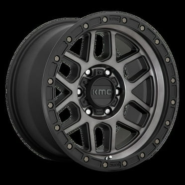 KMC Aluminum Rim KM544 MESA 17X8.5in Satin Black with Gray Tint Finish, KM54478563400