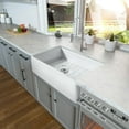 thumbnail image 2 of White 30 inch Farmhouse Apron Kitchen Sink Single Deep Bowl White Ceramic Porcelain Sink Undermount, 2 of 7