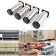 thumbnail image 4 of Set Of 4 Adjustable Stainless Steel Furniture Legs Table Leg Round Furniture Legs Holder, 4 of 5