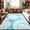 Blue, variant on Blue Conch Washable Area Rug 2 x 3 ft Coastal Summer Ocean Beach Nautical Modern Soft Non Slip Rugs Stain Repellent Indoor Felt Carpet for Living Dining Room Bedroom Home Office