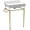 White / Polished Brass, variant on Whitehaus Bathroom Sink Console In White And Polished Chrome WHV024-L33-3H-C