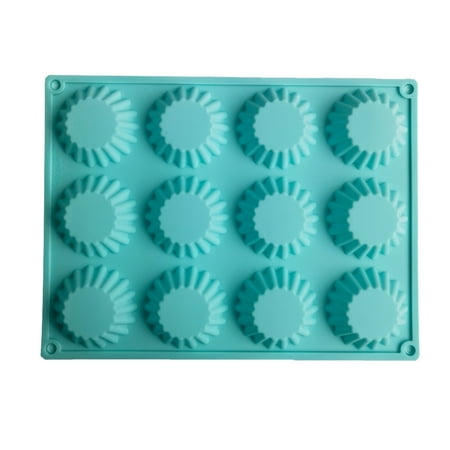 

Naturegr Cupcake Mold DIY 12 Cavity Pudding Jelly Muffin Mold Bakeware Tool