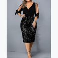 thumbnail image 5 of Diseño de lentejuelas personalizado de cuello en V europeo y americano Vestidos para mujeres de gran tamaño esquí esquí Gafas de esquí, 5 of 5