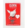 32 Olivia Valentine Day Sharing Cards for Kids with Stickers