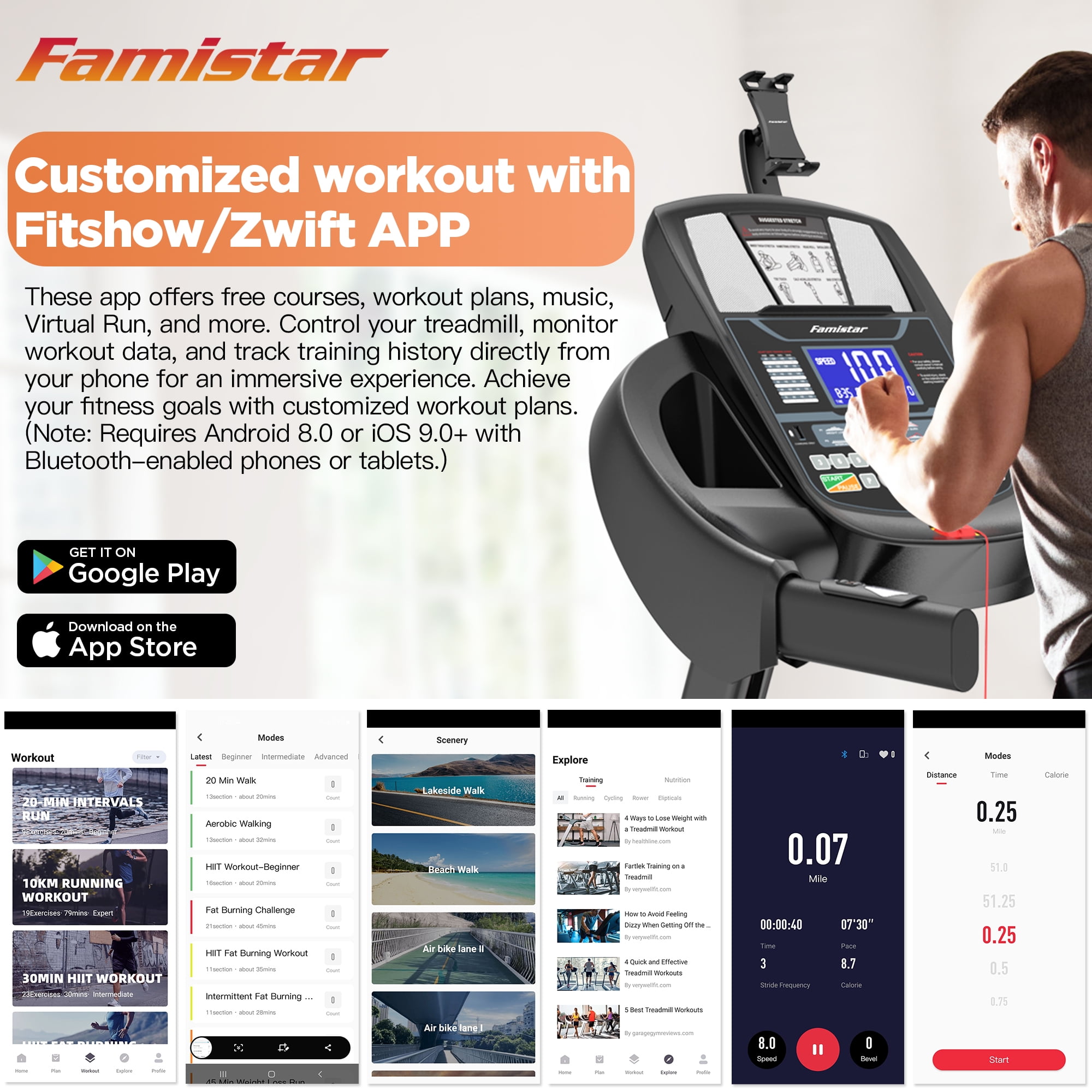 4.5HP Treadmill w/ 15 auto Incline, Folding Treadmill with 300lbs Capacity, 10MPH Speed, 64+3+3+1 Programs, App Connection, HiFi Stereo Speakers, Ultra-Wide & Quiet, Running Jogging Machine for Home