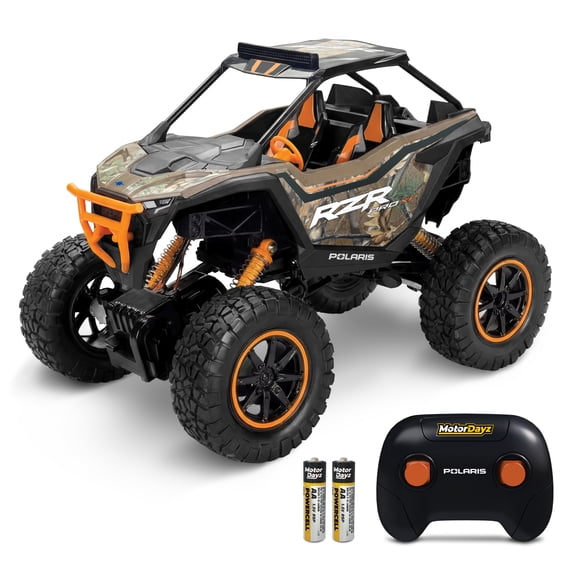 MotorDayz (1:14) Remote Control Polaris RZR 4x4, Camo, R4-14A75U-CF, Child