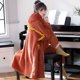 thumbnail image 1 of Pijamas gruesos de lana de Coral para mujer, traje de franela de felpa, de terciopelo, para Otoño e Invierno, 1 of 4