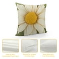 thumbnail image 4 of Nawypu  Flower Throw Pillow Covers Decorative Floral Pillowcases Stereo Cushion Colorful Sunflower Pillow Case for Couch Living Room Chair Bed Car Creamy White, 4 of 5