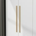 thumbnail image 7 of MONSLIPA Wardrobe Closet, 4 Door Wooden Armoire Storage with Hanging Rods for Bedroom, White, 7 of 7