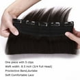 thumbnail image 4 of Benehair Clip Hair Extensions Thick One Piece 100% Remy Real Human Hair Weft 3/4 Full Head Straight Balck for Women, 4 of 10