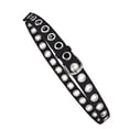 thumbnail image 3 of Women Punk Metal Buckle Pants Belt Casual Waist Strap Men Adjustable Full Holes Waistband, 3 of 9