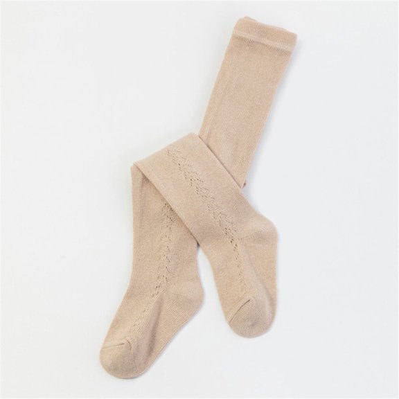 0 to 5 Years Fashion Boy Girls Autumn Winter Kids Toddler Leggings Knitted Warm Stocking Pants Baby Tights Newborn Pantyhose LIGHT KHAKI S(0-1 YEARS)