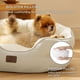 thumbnail image 2 of Cama para mascotas redonda para perros pequeños y gatos, antideslizante, 64 cm, 2 of 8