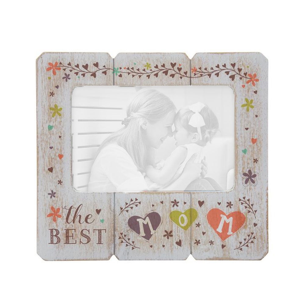 Engraved Wood Picture Frame Mom We Love You Fits 4x6-inch photo Engraved Wood Picture Frame Mom We Love You Fits 4x6-inch photo