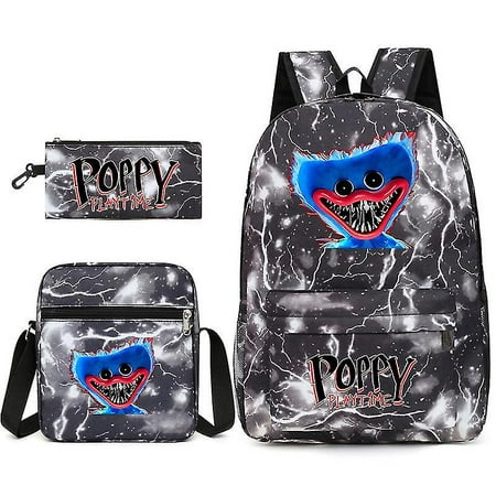 Huggy Wuggy Kids Backpack 3pcs School Bag Poppy Playtime | Walmart Canada