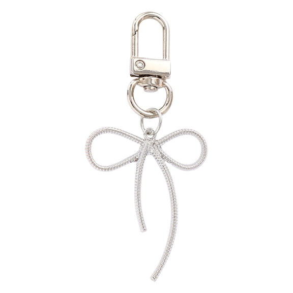 Metal Car Key Chain Lovely Bows Keyring Handbag Charm Bowknot Keychain Pendant Bag Decorations for Woman and Girl
