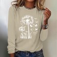 thumbnail image 2 of GERsome Womens Casual Loose Fit Shirts Long Sleeve Comfy T-Shirts Pullover Sweatshirts, 2 of 4
