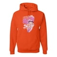 thumbnail image 1 of Wild Bobby, Shore Surfer Betty Boop Betty Boop Unisex Hoodie Sweatshirt, Orange, 3X-Large, 1 of 5