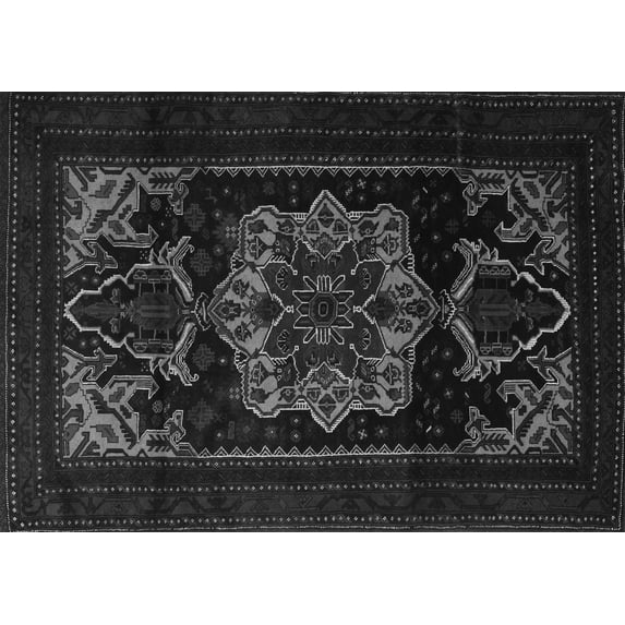 Ahgly Company Indoor Rectangle Persian Gray Traditional Area Rugs, 4' x 6'