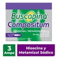 thumbnail image 1 of Buscapina Compositum Hioscina 20 mg, Metamizol sódico 2.5 g solución inyectable 5 ml 3 pzas, 1 of 4