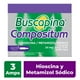thumbnail image 1 of Buscapina Compositum Hioscina 20 mg, Metamizol sódico 2.5 g solución inyectable 5 ml 3 pzas, 1 of 4