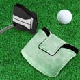 thumbnail image 5 of Haosy Colorful Green Watercolor Golf Mallet Putter Cover Strong Magnetic Leather Golf Club Headcover Closure, 5 of 7