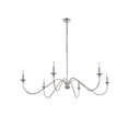 thumbnail image 5 of Living District Rohan 54" 6-Light Metal Chandelier in Polished Nickel, 5 of 9