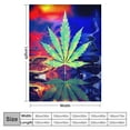 thumbnail image 4 of JEUXUS  Weed Blanket for Boys Girls, Warm Weed Flannel Blankets for Sofa Bed, Colorful Weeds Blankets and Throws for Travel Home, 4 of 6