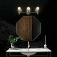 thumbnail image 6 of Torche 3-Light Bathroom Vanity Light in Brushed Nickel, 6 of 8