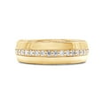 thumbnail image 4 of AFFY 1.40CT Round Moissanite Diamond Men Anniversary Wedding Band Ring 14K Yellow Gold over Silver-9, 4 of 6