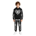 thumbnail image 2 of MEZZALL Kids 3D Skeleton Print 2 Piece Tracksuit Set, Long Sleeve Graphic Hooded Pullover Sweatshirt & Jogger Pants Matching Outfit, Soft Halloween Outfit for Boys Comfort Clothes Sets, 2 of 3