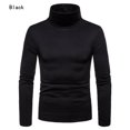 thumbnail image 1 of Chandails à Col Roulé Ajustés Décontractés pour Hommes Pull Tricoté Chandails Thermiques, 1 of 6
