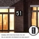thumbnail image 3 of Cateissary Lámpara de pared de tablero de guía de luz de número, placa de patio de calle, linterna recargable, alimentado por dirección, Electrodomésticos Una, 3 of 6
