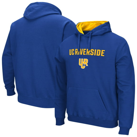 Men's Colosseum  Royal UC Riverside Highlanders Arch & Logo 3.0 Pullover Hoodie