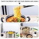 thumbnail image 5 of Pote de sopa de acero inoxidable 1pc Pote multifuncional práctico Pote caliente con tapa de vidrio, 5 of 6
