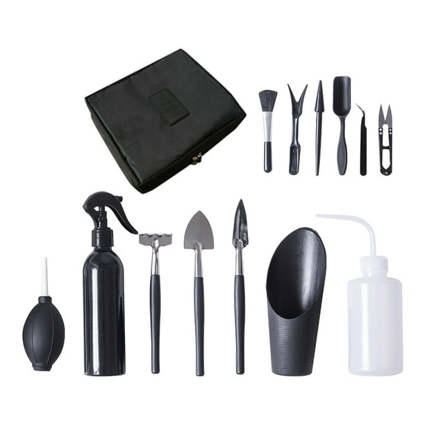 14PCS Juego de herramientas de plantación de jardín Bonsai suculentas trasplantes Mini herramientas de mano de plantación para el cuidado de plantas de jardín de hadas en miniatura en interi Irfora Herramienta de trasplante