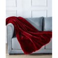 thumbnail image 1 of Amazing Rugs RSTRD5060 50 x 60 in. Cassilda Luxury Chinchilla Faux Fur Throw Blanket, Red, 1 of 1
